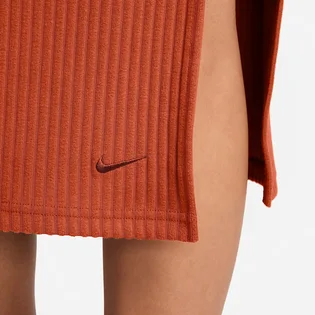 Юбка женская Nike Chll Knt Rib Md Orange FQ1636-825