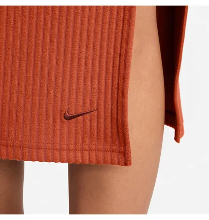 Юбка женская Nike Chll Knt Rib Md Orange FQ1636-825