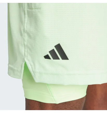 Шорти чоловічі Adidas Tennis Heat.Rdy Shorts And Inner Shorts Green IL7380