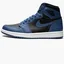 Кроссовки мужские Air Jordan 1 High Og Black/Blue 555088-404