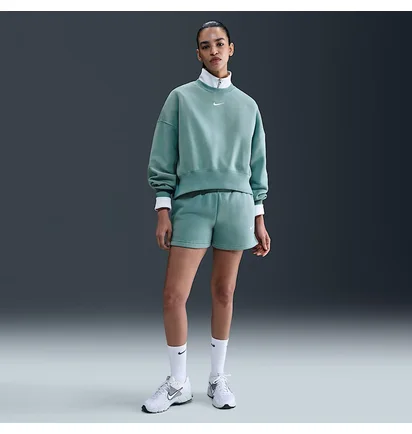 Свитшот женский Nike Style Flc Crew Oos Green DQ5761-017
