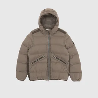 Пуховик чоловічий Stone Island Seamless Tunnel Nylon Down-Tc Hooded Jacket Brown 811543128-V0075