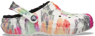 Тапочки унисекс CROCS Classic Lined Tie-Dye Clog Multi 206341-0C4