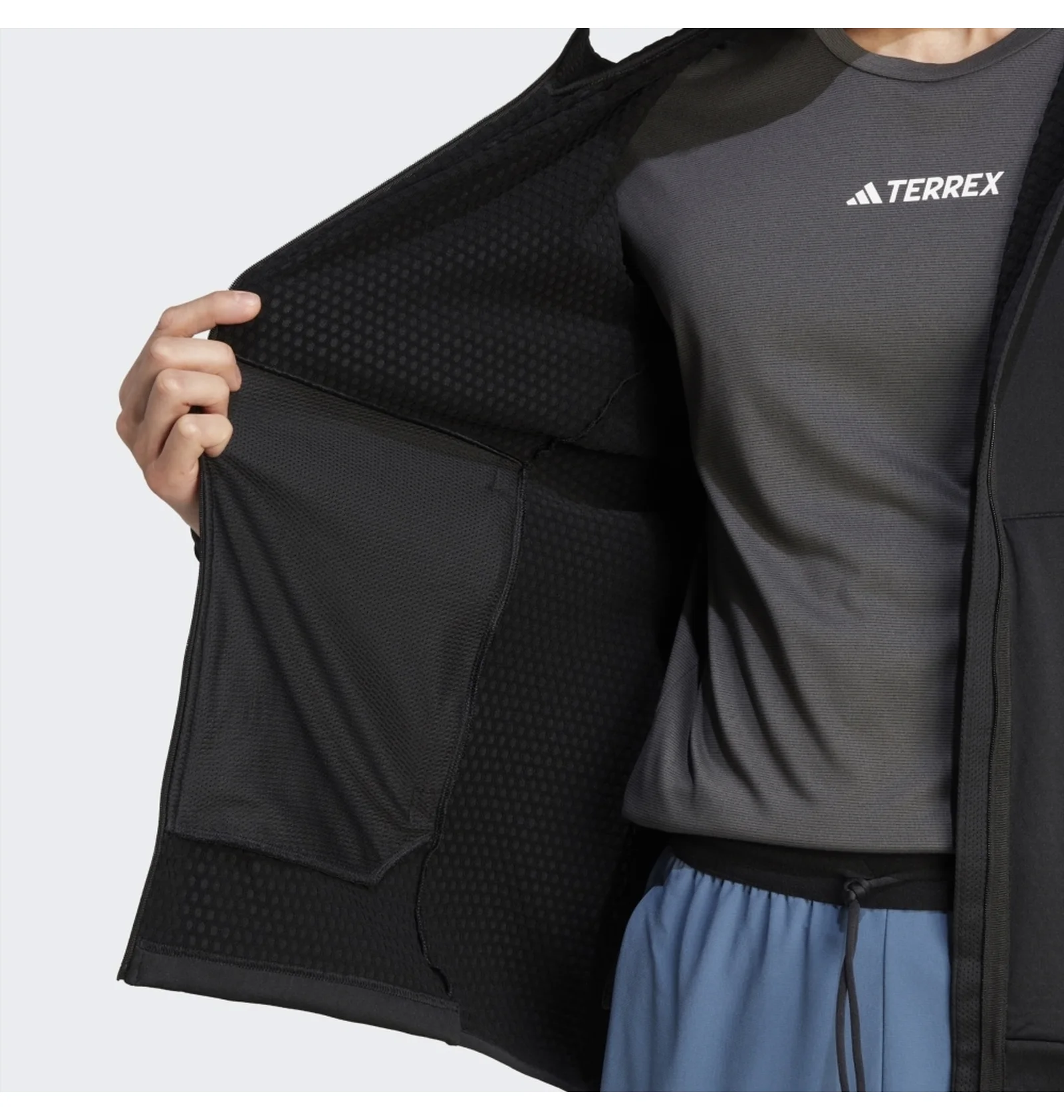 ᐉ Олимпийка мужская Adidas Terrex Xperior Light Fleece Hooded