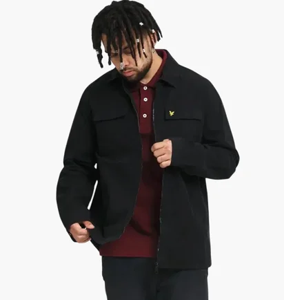 Рубашка мужская Lyle & Scott Cotton Twill Os Black LW1286V-Z865