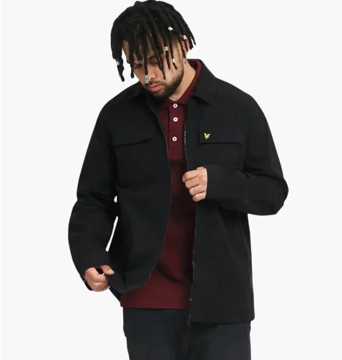 Рубашка мужская Lyle & Scott Cotton Twill Os Black LW1286V-Z865