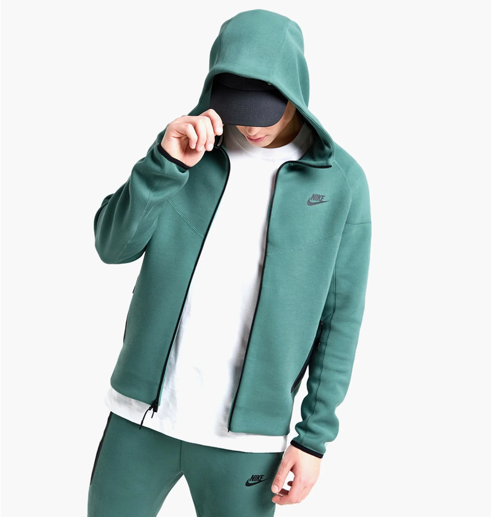 ᐉ Толстовка мужская Nike Tech Fleece Fz Wr Turquoise FB7921-361