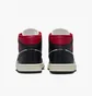 Кроссовки женские Air Jordan Retro 1 Mid Casual Shoes Black/White Bq6472-061