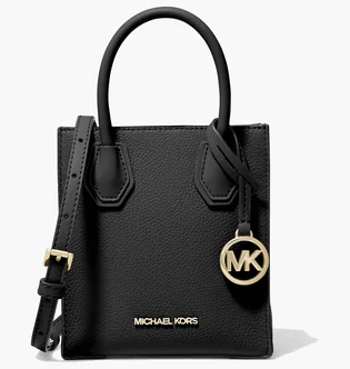 Сумка жіноча Michael Kors Mercer Extra-Small Pebbled Leather Crossbody Bag Black 35S1GM9T0L-BLACK-18323