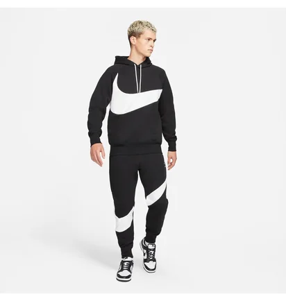Худі чоловіче Nike M Nsw Swoosh Tch Flc Po Hd Black DD8222-010