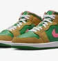 Кросівки чоловічі Air Jordan 1 Mid Se Green/Brown DX4332-700