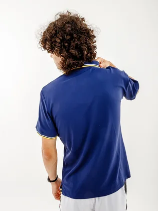 Поло чоловіче AUSTRALIAN Two-Stripes Polo Tech Pique R-Fit Blue LSUPO0006-842A