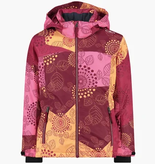 Куртка дитяча CMP Kid G Jacket Snaps Hood Bordo 39W2085-15ZP