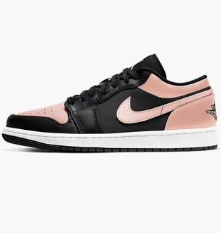 Кроссовки мужские Air Jordan 1 Low Black/Pink 553558-034