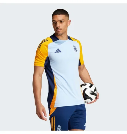 Футболка мужская Adidas Real Madrid Tiro 24 Competition Training Light Blue/Yellow IT5125