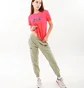 Футболка женская AUSTRALIAN Logo Flowers Tee Jersey V Orange LSDTS0027-227
