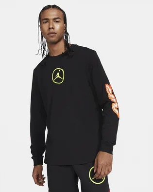Свитшот мужской Air Jordan Sport Dna Long-Sleeve T-Shirt Black CV3000-010