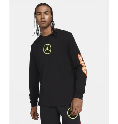 Свитшот мужской Air Jordan Sport Dna Long-Sleeve T-Shirt Black CV3000-010