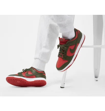 Кроссовки мужские Nike Dunk Low Red/Green DV0833-600