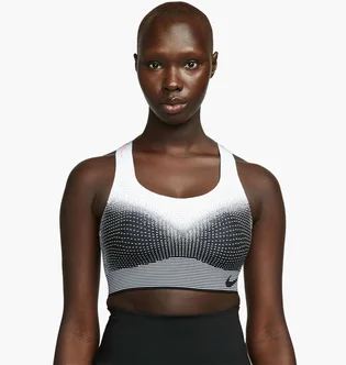 Топ женский Nike W Swsh Flyknit Bra White/Grey DQ5119-010