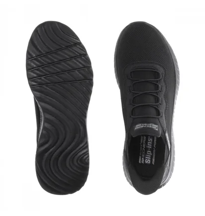 Кроссовки мужские Skechers Bobs Squad Chaos Daily Hype Slip-Ins Black 118300-BBK