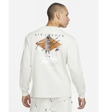 Лонгслив мужской Air Jordan Mens 85 Long-Sleeve T-Shirt White Dh8962-141