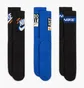 Носки Nike Everyday Plus Crew (3 шт) Black/Blue HJ9339-902