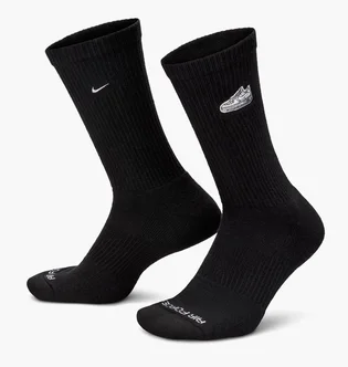 Носки унисекс Nike Everyday Plus Cushioned Crew Socks Black (1 пара) FZ3076-010