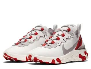 Кросівки жіночі Nike React Element 55 White/Red BQ2728-010