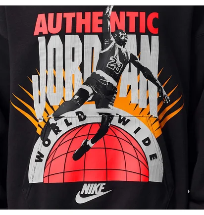 Худі чоловіче Air Jordan Brooklyn Fleece MenS Pullover Hoodie Black IF1843-045