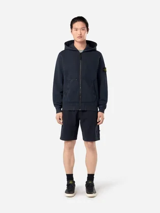 Толстовка чоловіча Stone Island Logo Badge Blue 811563341-V0120