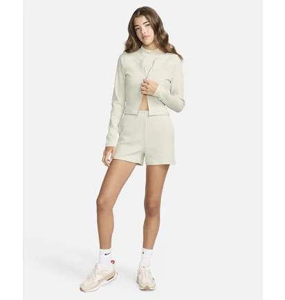 Кофта женская Nike Sportswear Chill Knit Slim Full-Zip Ribbed Cardigan Green FN3682-104
