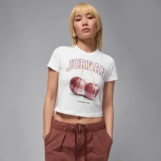 Футболка жіноча Air Jordan Brk Ss Tmid Gfx Tee Bb White IH2531-100