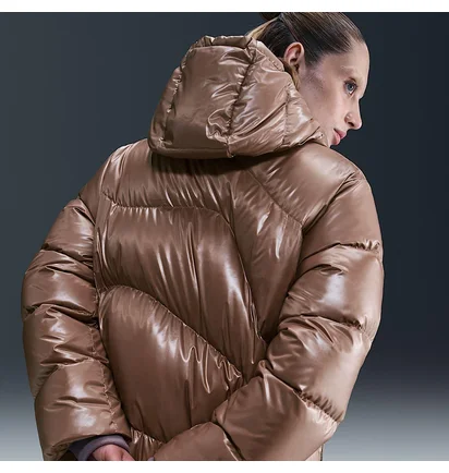 Пуховик жіночий Nike Nsw Tf Dwn Swsh Parka Brown HV2751-214