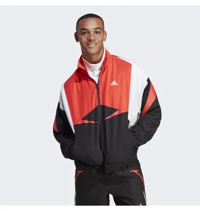 Куртка мужская Adidas Colorblock Track Jacket Black/Orange Ic3694