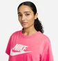 Футболка женская Nike Nsw Tee Essntl Crp Icn Ftr Pink BV6175-894