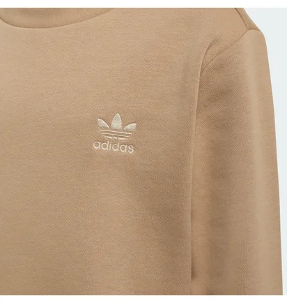Спортивный костюм детский Adidas Crew Set Lk Beige KV1602