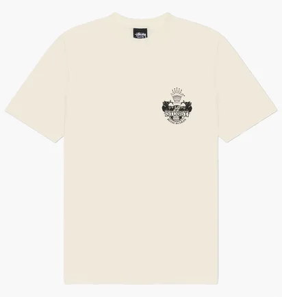Футболка мужская Stussy Built To Last Pigment Dyed White 1905125-1002