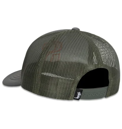 Кепка унисекс Stussy Big S Trucker Olive 1311132-0403