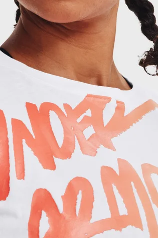 Футболка жіноча Under Armour Live Chroma Graphic Tee White 1366006-100