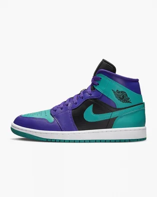 Кроссовки женские Air Jordan W 1 Mid Violet/Turquoise BQ6472-502