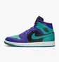 Кросівки жіночі Air Jordan W 1 Mid Violet/Turquoise BQ6472-502
