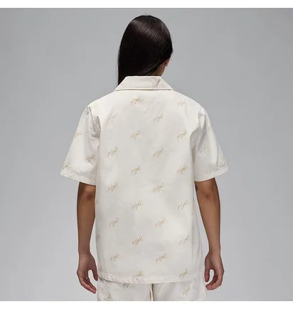 Рубашка женская Air Jordan Aop Wvn Top Beige FN5769-133