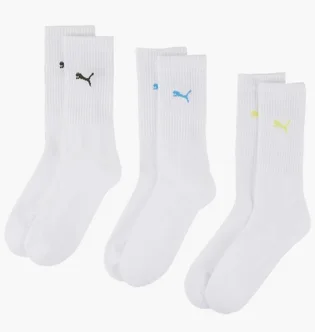 Шкарпетки унісекс Puma (3 пари) White 880355-29