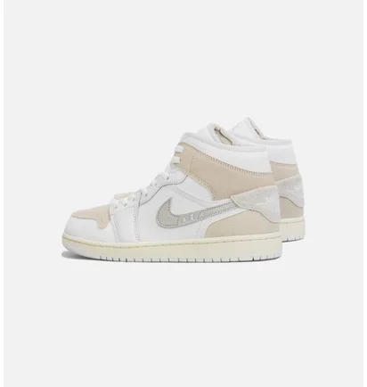 Кроссовки мужские Air Jordan 1 Retro Mid Se Craft White/Beige DM9652-120