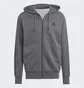 Толстовка мужская Adidas Essentials French Terry 3-Stripes Full-Zip Hoodie Grey Ic9837