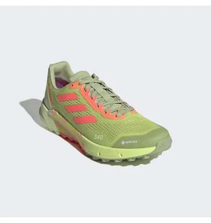 Кроссовки мужские Adidas Terrex Agravic Flow 2.0 Gore-Tex Trail Running Shoes Green/Orange H03182