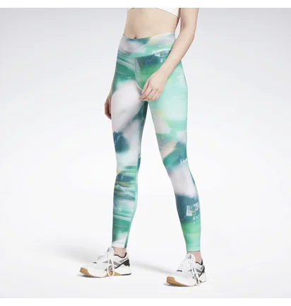 Леггинсы женские Reebok Lux Bold Leggings Green Gt3144