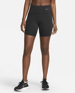 Шорти жіночі Nike Tight Mid-Rise Ribbed-Panel Running Shorts With Pockets Black DX2951-010