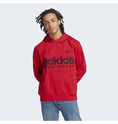 Худи мужское Adidas Pinstripe Fleece Hoodie Red Ia1809